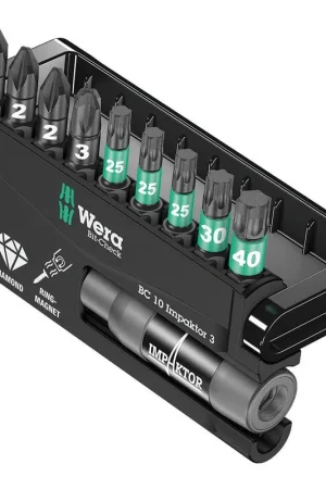 Wera 8755/67-9/IMP DC SB Impaktor Bit-Check Bitset, 10-delig - BC 10 Impaktor 3 - Bijna uitverkocht