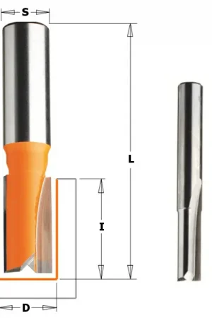 Aanbieding - CMT Frezen HW Groeffrees kort 16 mm S=8 Z=2 D=16 I=20 L=50