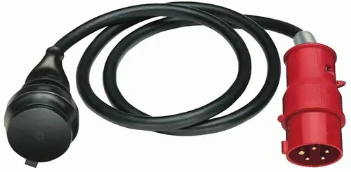 Brennenstuhl Adapterkabel CEE IP44 1,5m zwart H07RN-F 3G1,5 CEE-stekker 400V/16A - 1132960 - Lage prijs