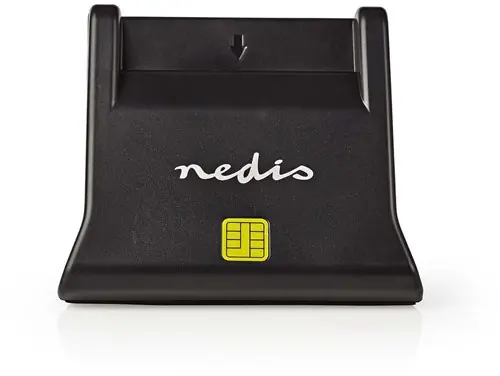 Eenvoudig retourneren | Nedis Kaartlezer Smart Card (ID) USB 2.0 1 stuks - CRDRU2SM3BK CRDRU2SM3BK