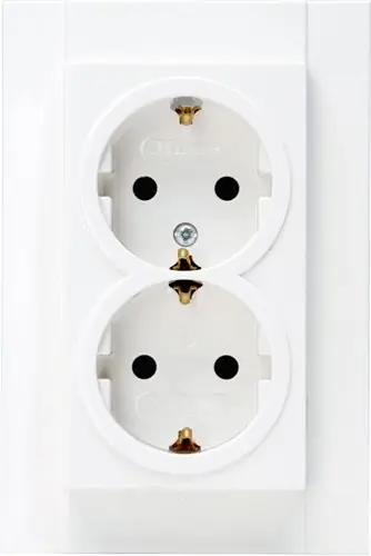 Kopp HK07 PURE mat wit inbouw stopcontact RA dubbel - 4624120 | Direct bestellen