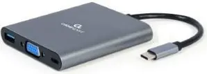 Cablexpert USB-C 6-in-1 multi adapter USB-C dock 6-voudig - 9530506 | Bespaar meer