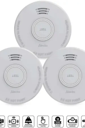 Alecto Stand-alone rookmelder met 1 jaar batterij 3 stuks - SD110 3X | Net toegevoegd