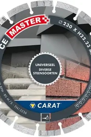 Zolang de voorraad strekt - Carat DIAMANTZAAG UNIVERSEEL Ø150x22,23MM, CE MASTER - CEM1509000 - CEM1509000