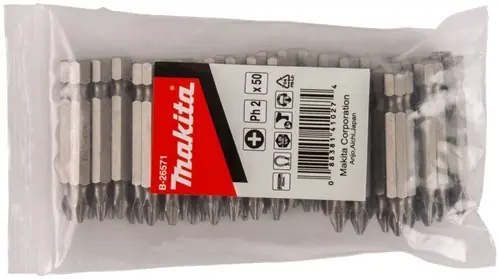 Makita Accessoires Schroefbit PH2x50mm navul 50st - B-26571 - Topkwaliteit