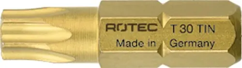 Rotec PRO Insertbit T 40 L=25mm C 6,3 TIN - 10 stuks - 8062040 - Mis het niet