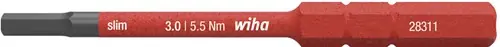 Nieuw product | Wiha 283118030 Bit slimBit electric zeskant 3.0 mm x 75 mm - 37147