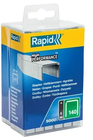 Nieuw binnengekomen | Rapid Nr. 140 vlakdraadnieten 6 mm, 5.000 stuks - 40303088 - 40303088