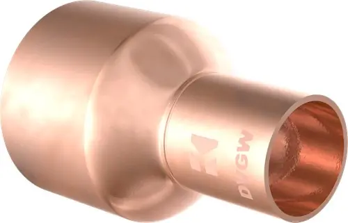 Professionele kwaliteit - Kirchhoff Koperen reduceerkoppeling, blank, 28 mmA x 15 mm, 1 socket, (5243) - 989077055