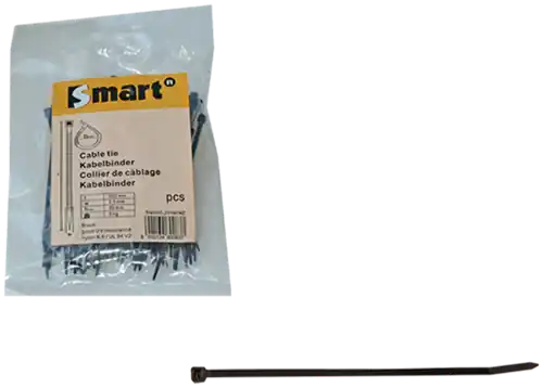 Aanbieding | pgb-Europe SMART Nylon kabelband 4,8x200 zwart 1000 st SMCTIEN00048200Z5