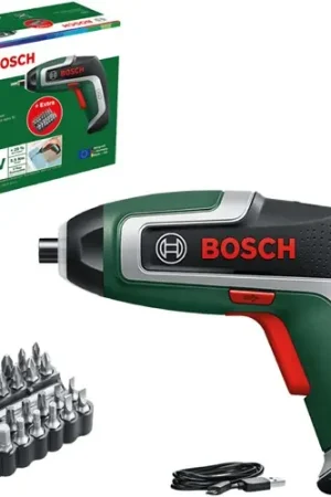 Bosch Groen Accuschroevendraaier IXO 7 Bit Set (Geïntegreerde accu 3,6V 2,0 Ah, Micro-USB-oplaadkabel, magnetische bithouder, 32-delige bit set) - 06039E000B - Trending