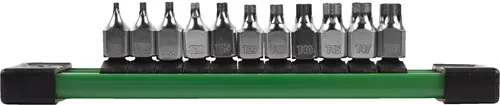 Topdeal - Milwaukee Accessoires 11-delige 1/4‘‘ Torx korte Bitdop Set - 4932500430