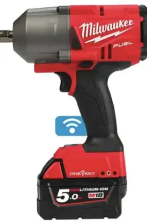 Bespaar meer | Milwaukee M18 ONEFHIWP12-502X FUEL ONE-KEY accu slagmoersleutel 18V 1/2" in HD Box (2x 5.0Ah accu + lader) - 4933459725