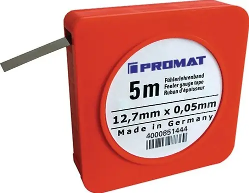 Nieuwe release | Promat/Tecwerk Voelermaatband dikte 0,03 mm lengte 5 m breedte 12,7 mm - 4000851442