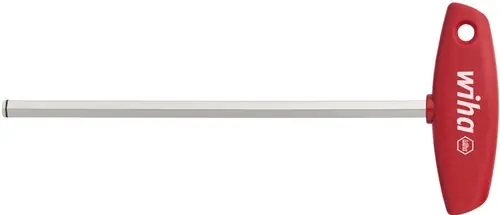Actie loopt bijna af | Wiha 334R050150 Stiftsleutel met dwarsgreep zeskant MagicRing hoogglans vernikkeld 5.0 mm x 182 mm - 22172
