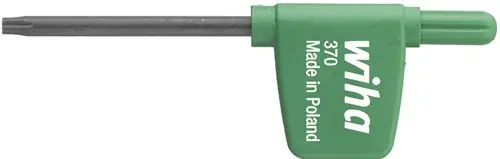 Bespaar meer - Wiha 370009 Stiftsleutel met vlaggetjesgreep TORX® chemisch gezwart T9 x 74 mm - 03728