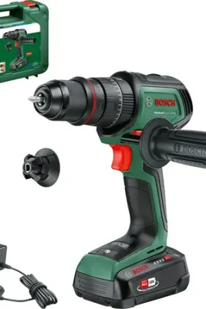 Bosch Groen AdvancedImpact 18V-80 QuickSnap Accu Klopboormachine 82 Nm 1 x 2,5 Ah accu + oplader In koffer - 06039E2101 | Nieuw in het assortiment