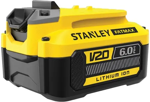 Zojuist toegevoegd - Stanley FATMAX SFMCB206 V20 18V 6.0Ah Li-ion accu - SFMCB206-XJ