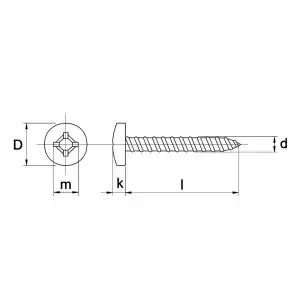 Beperkte voorraad | Kobout 47981A263019 zelftappende plaatschroef pancilinderkop Philipsdrive (kruiskop) DIN 7981 RVS A2 6,3x19 mm