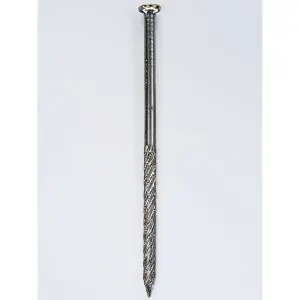 Zolang de voorraad strekt | HJZ schroefnagel 4.5x90 mm platte geruite kop RVS A2 86945312