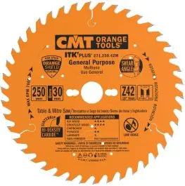Aanbieding | CMT - HM zaag Ø250 x 2,4/1,6 x 30 z=42 WZ - ITK Plus®, ultra dun